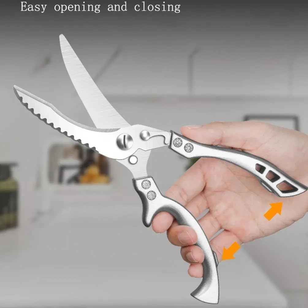 All-in-One Heavy-Duty Powerful Kitchen Scissors – Meat, Seafood, Veggies