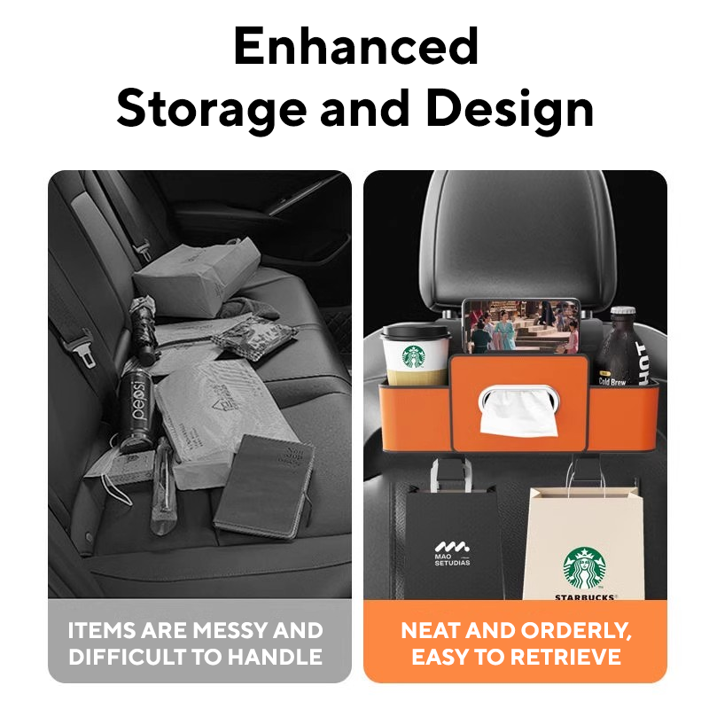 Multi-functional Car Seat Back Storage Box