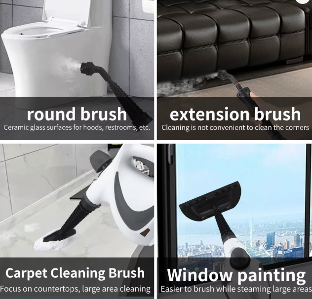 Pressurized Handheld Steam Cleaner for Home - Portable Multi-purpose High Pressure Deep Multi-surface Cleaning Steamer Machine