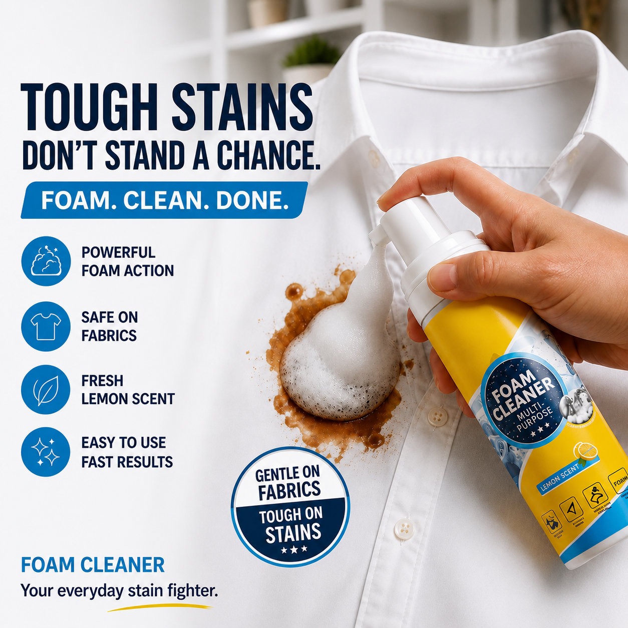 4-in-1 Multi-Enzyme All-Purpose Deep Cleaning Foam Cleaner