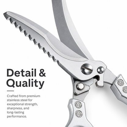 All-in-One Heavy-Duty Powerful Kitchen Scissors – Meat, Seafood, Veggies