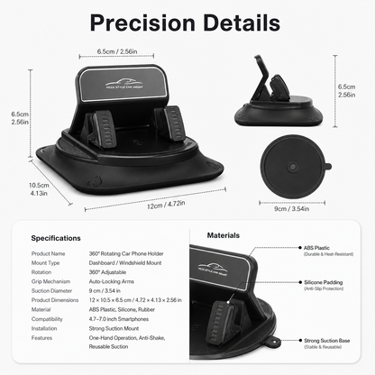 360° Rotating Car Phone Holder