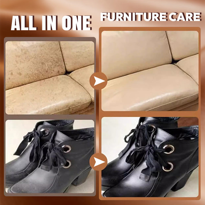 Leather Care & Cleaning Cream with Sponge