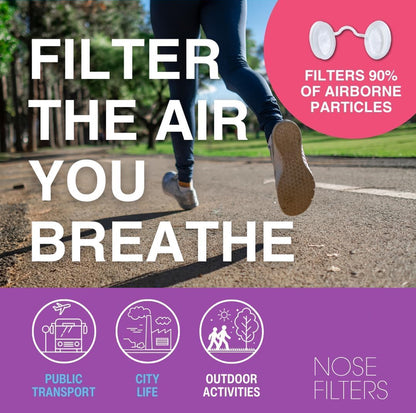 Nose Filters with 3M Filtration (Trial Pack 4 Sizes)
