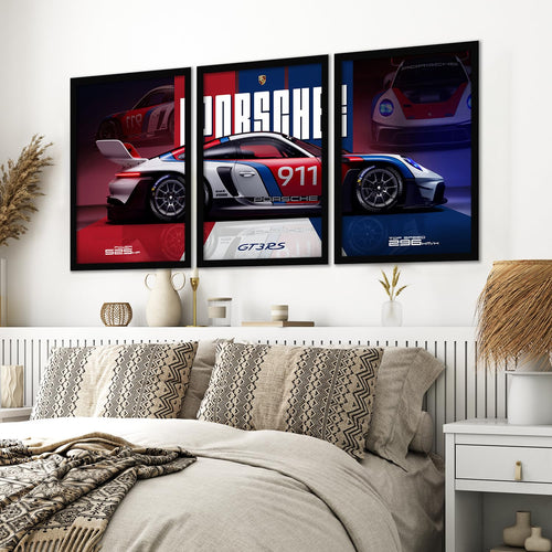 Big Porsche Cars Framed Posters