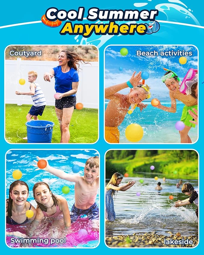 6PCS Reusable Water Balloons