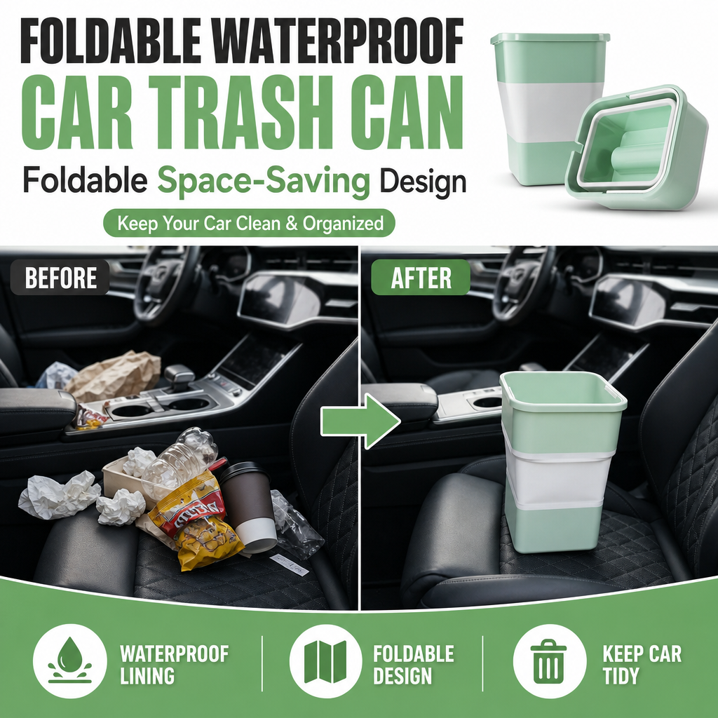 Foldable Waterproof Car Trash Can