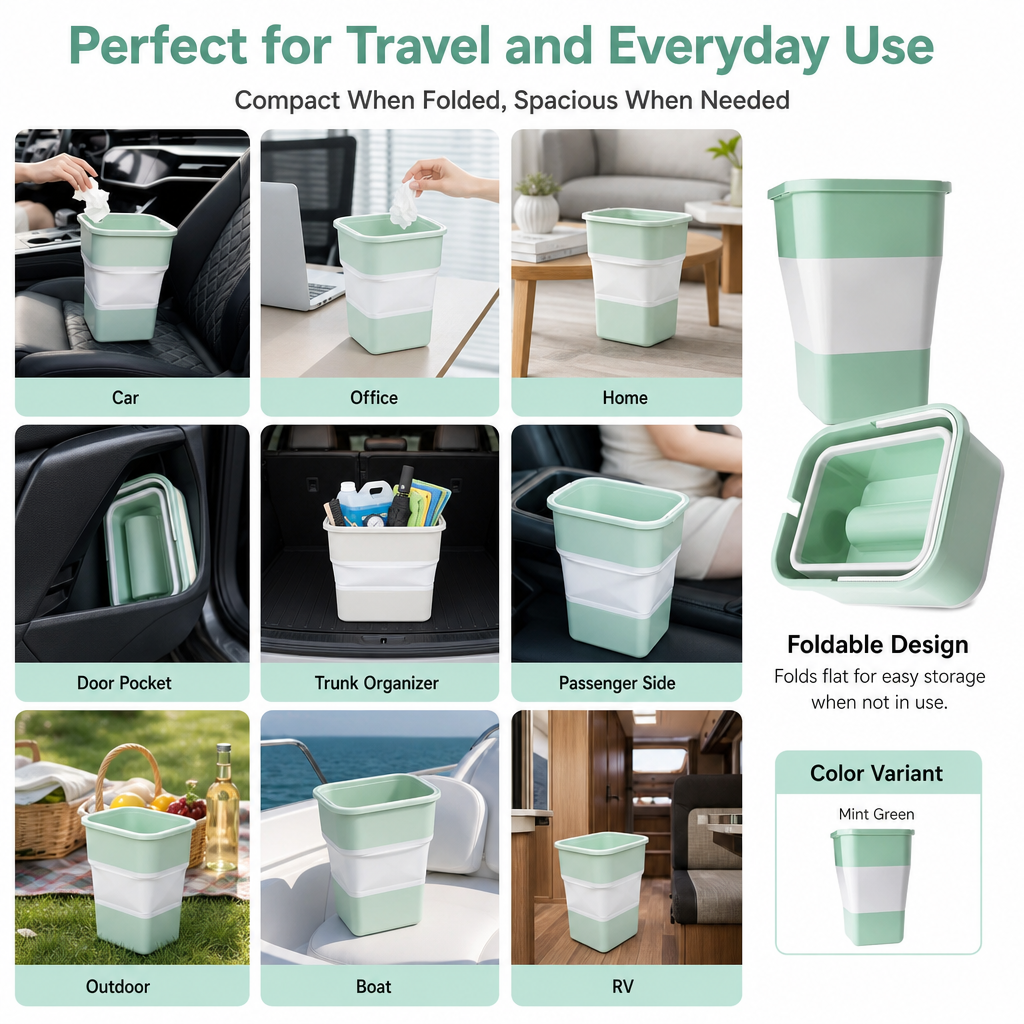 Foldable Waterproof Car Trash Can