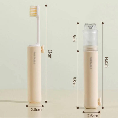 2-In-1 Travel Folding Toothbrush