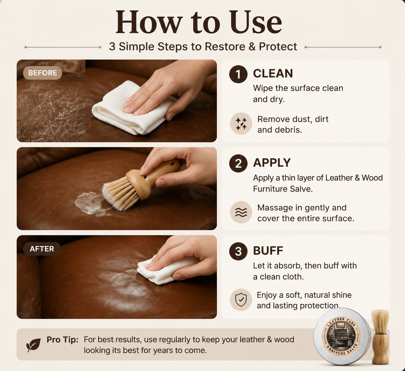 Leather & Wood Furniture Salve
