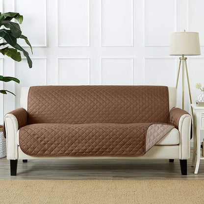 Reversible Quilted Sofa Cover