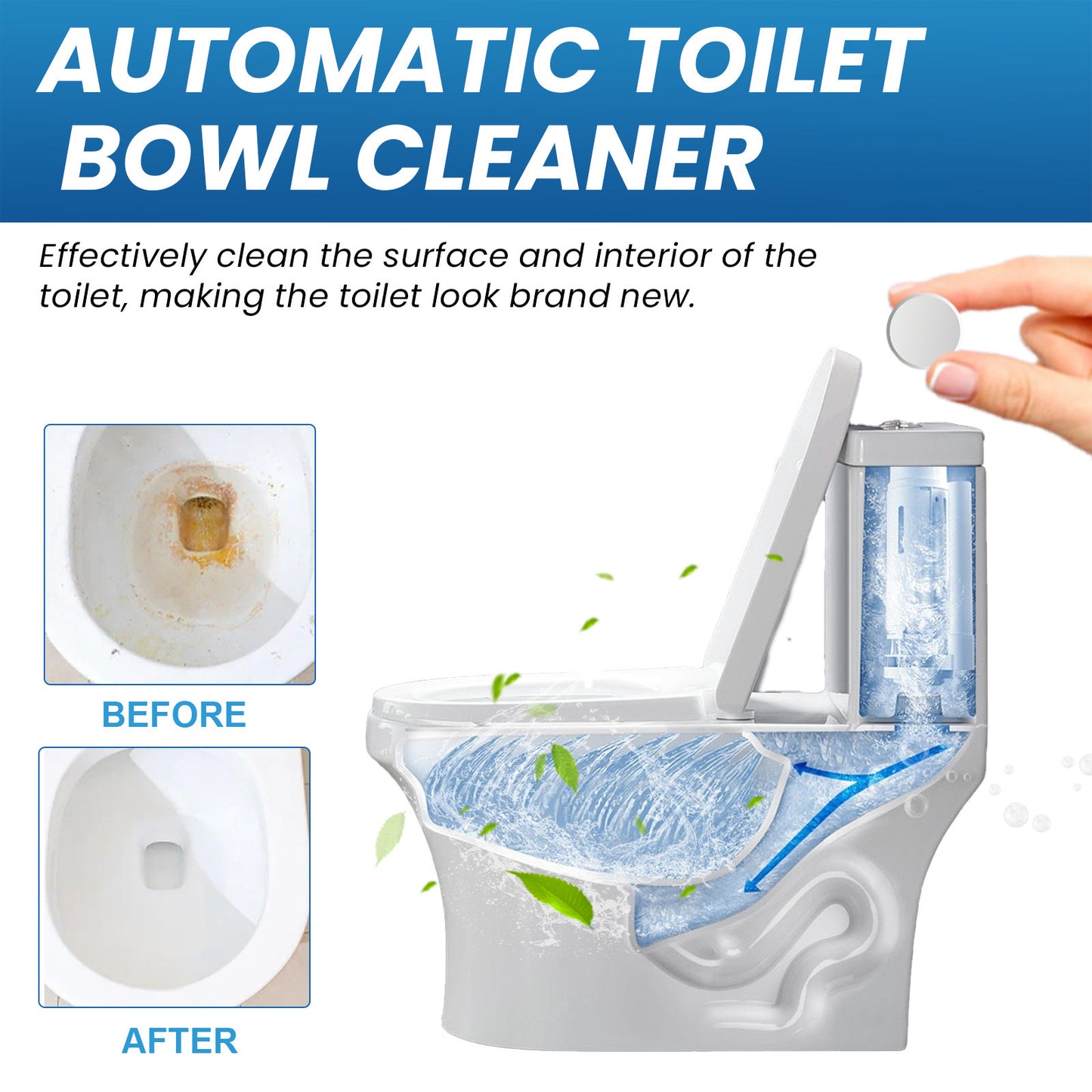 10PCS Effective Against Toilet Bowl Cleaner Tablets