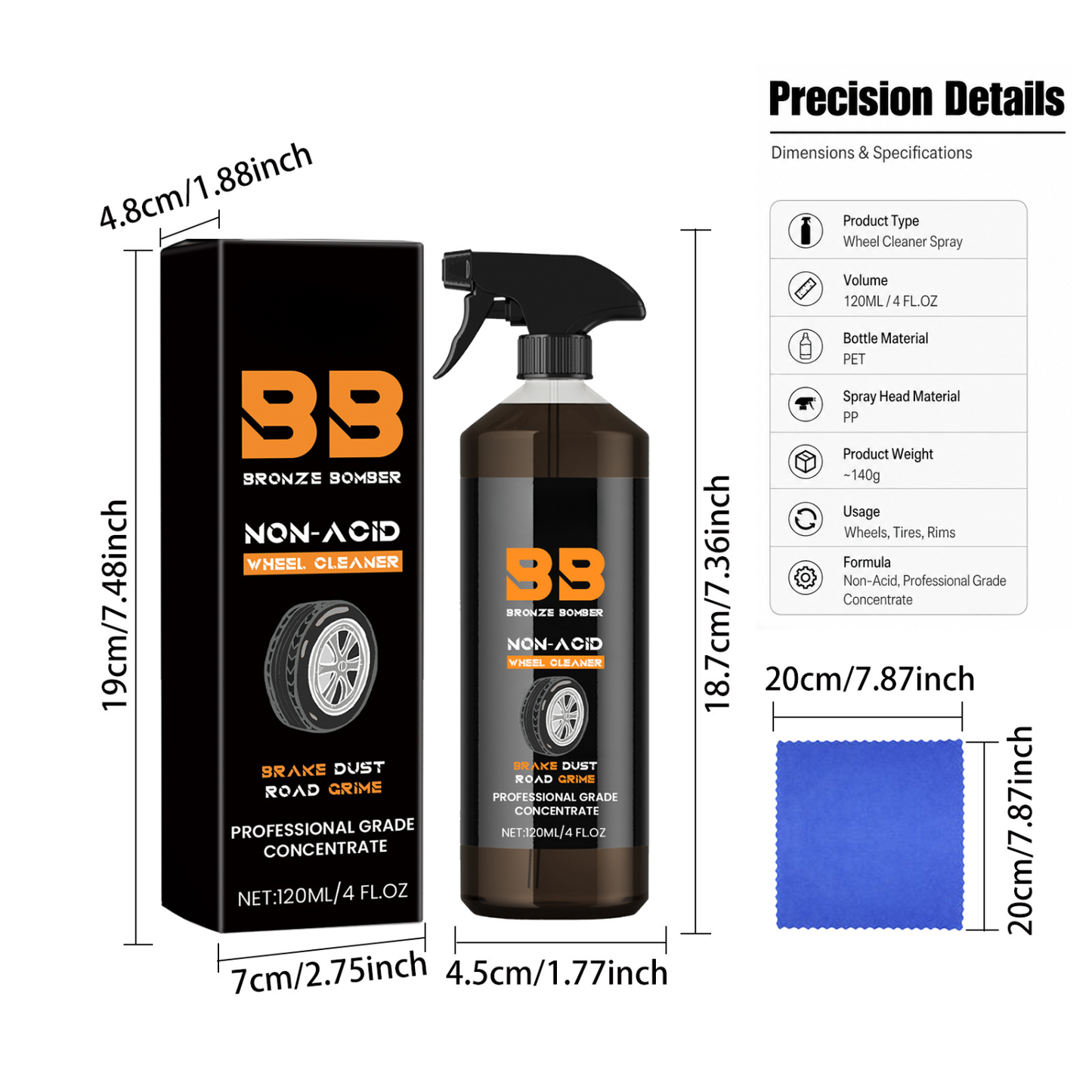 Powerful Wheel & Tire Cleaner Spray