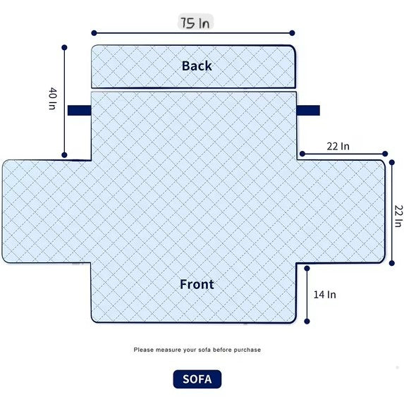Reversible Quilted Sofa Cover